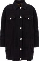 Black Cotton Denim Jacket 1