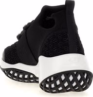 Black Polyester Athletic Sneakers 3