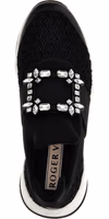 Black Polyester Athletic Sneakers 4