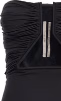 Black Nylon Short Dress 3