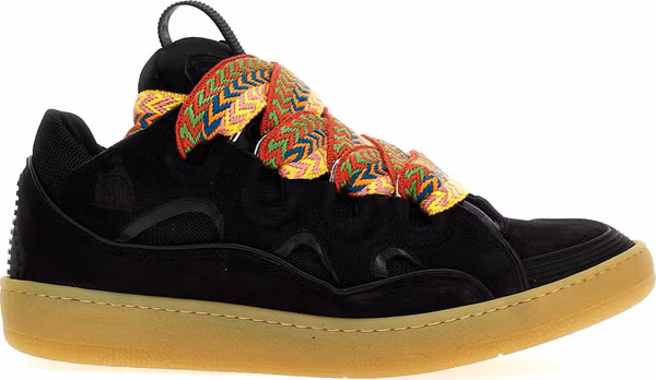 Black Calfskin Chunky Sneakers
