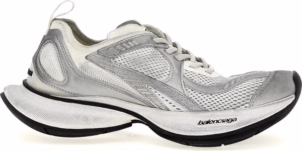 Gray Polyester Athletic Sneakers