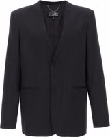 Black Polyester Blazer 1