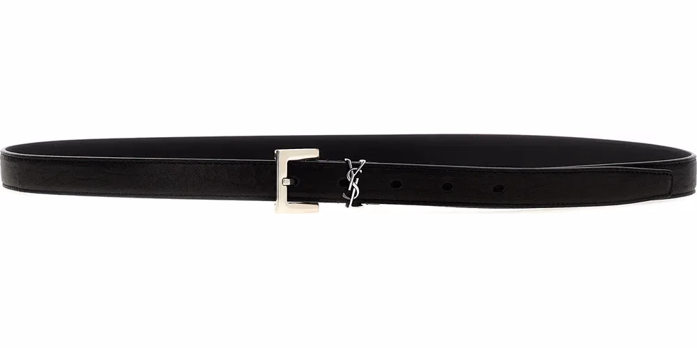 Black Leather Regular Belt