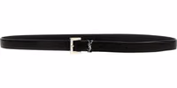 Black Leather Regular Belt 1