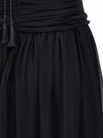 Black Silk Long Dress 4