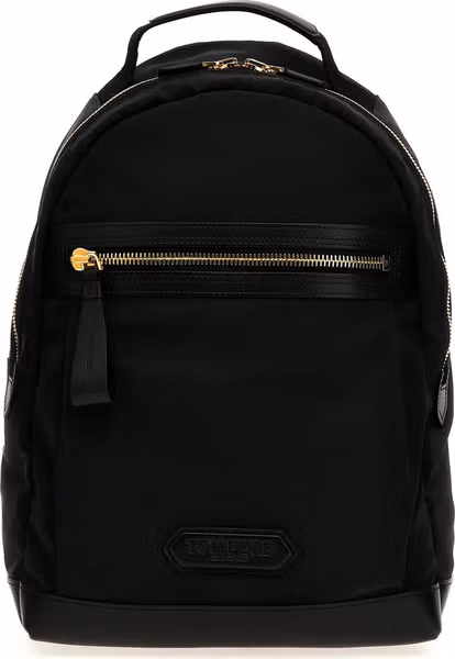 Black Polyester Backpack