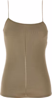Beige Viscose Tank Tops 1