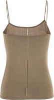 Beige Viscose Tank Tops 2