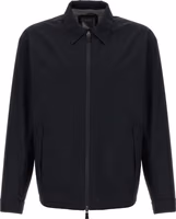Black Polyester Shell Jacket 1