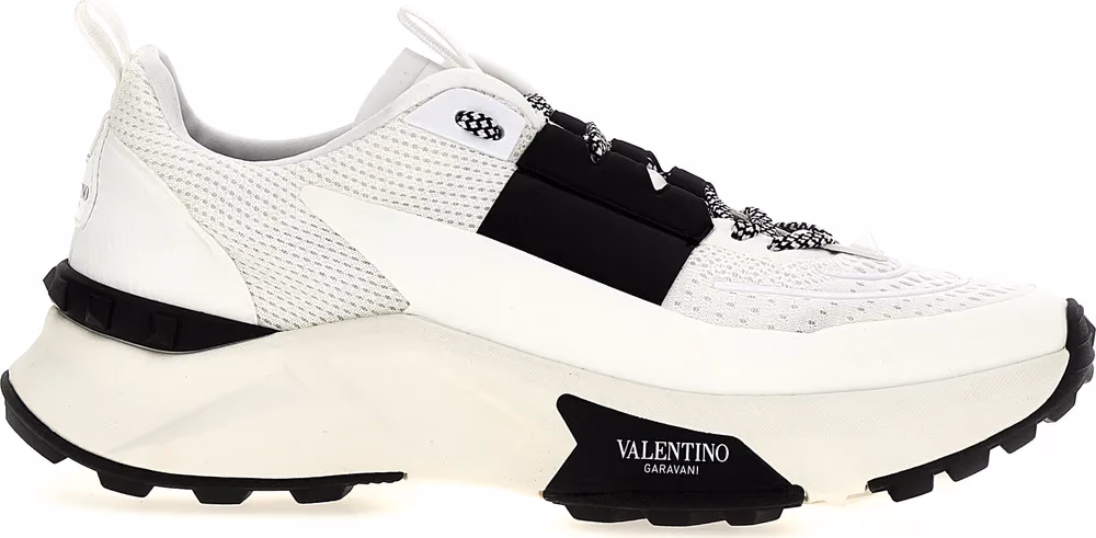 Bicolor Calfskin Athletic Sneakers