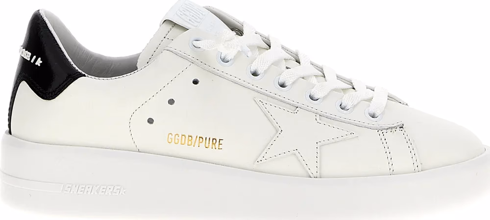 Black Cowhide Low Top Sneakers