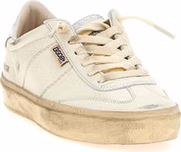 Silver Lamb Leather Low Top Sneakers 2