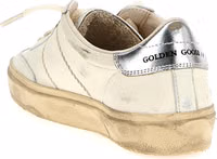 Silver Lamb Leather Low Top Sneakers 3
