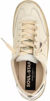 Silver Lamb Leather Low Top Sneakers 4