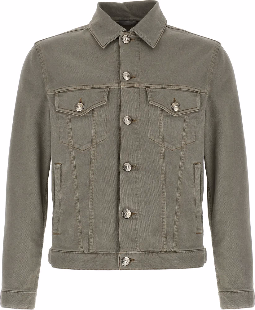 Gray Cotton Denim Jacket