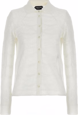 White Cotton Cardigan