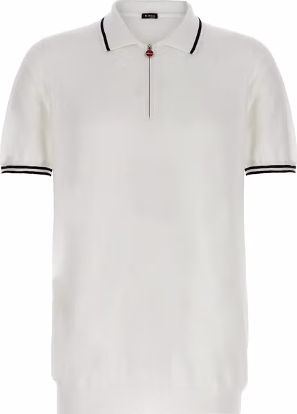 White Cotton Polo Shirt