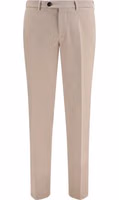 Beige Cotton Casual Pants 1