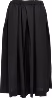 Black Wool Midi Skirt 1