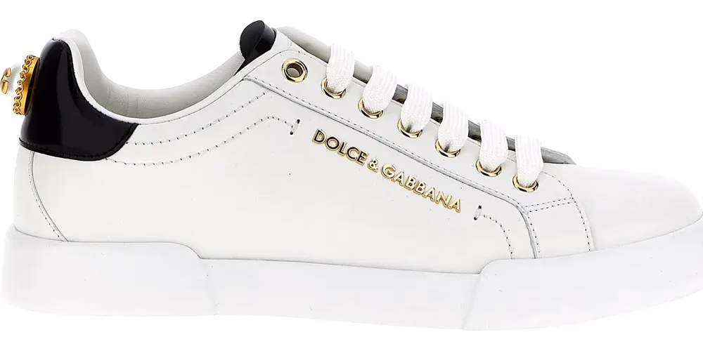 Bicolor Calfskin Low Top Sneakers