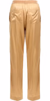 Beige Silk Casual Pants 2