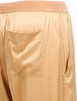 Beige Silk Casual Pants 4