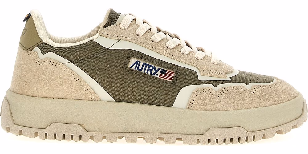 Multicolor Nylon Low Top Sneakers
