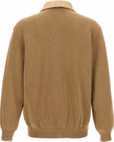 Beige Cowhide Leather Jacket 2