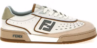 Beige Leather Sneakers 1