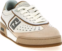 Beige Leather Sneakers 2