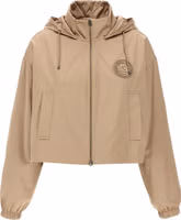 Brown Polyester Shell Jacket 1