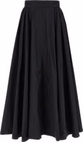 Black Polyester Mini Skirt 1
