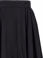 Black Polyester Mini Skirt 3