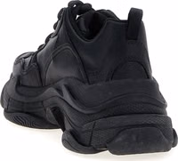 Black Polyethylene Athletic Sneakers 3