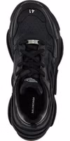 Black Polyethylene Athletic Sneakers 4