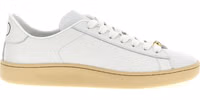 White Calfskin Low Top Sneakers 1
