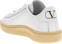 White Calfskin Low Top Sneakers 3
