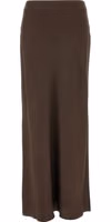 Brown Acetate Mini Skirt 1
