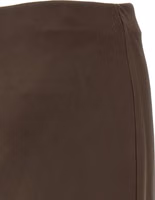 Brown Acetate Mini Skirt 4