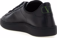 Black Calfskin Low Top Sneakers 3