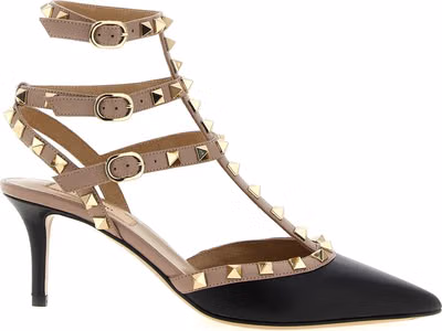 Multicolor Lamb Leather Mid Heel Pumps