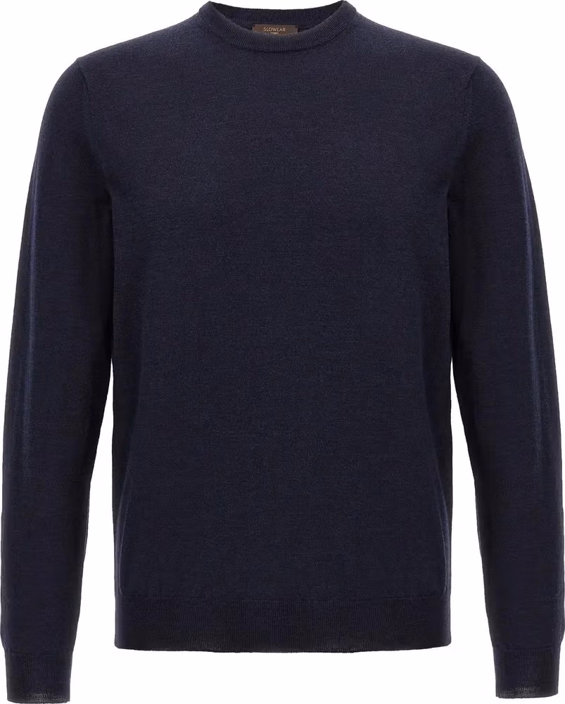 Blue Virgin Wool Cardigan