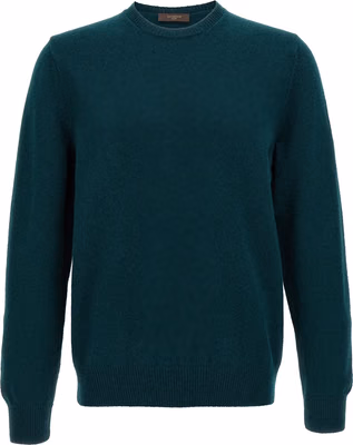 Bicolor Virgin Wool Cardigan