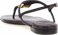 Purple Elastane Flat Sandals 3