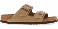 Brown Leather Slides 1
