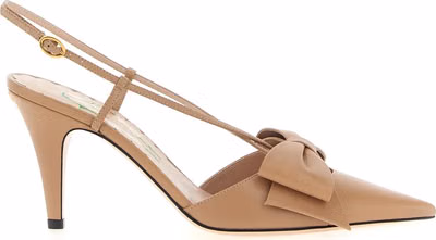 Multicolor Leather High Heel Pumps