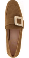 Beige Goatskin Slip-On Loafers 4