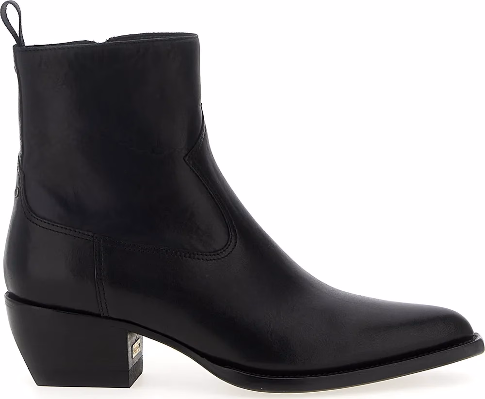 بوت تشيلسي أسود من جلد البقر