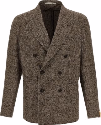 Brown Virgin Wool Blazer